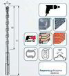 Бур для бетона SDS-plus, ALPEN F4, 2 режущих кромок, INP, L=310/250, Ø10.0 0077301000100. Фото-2